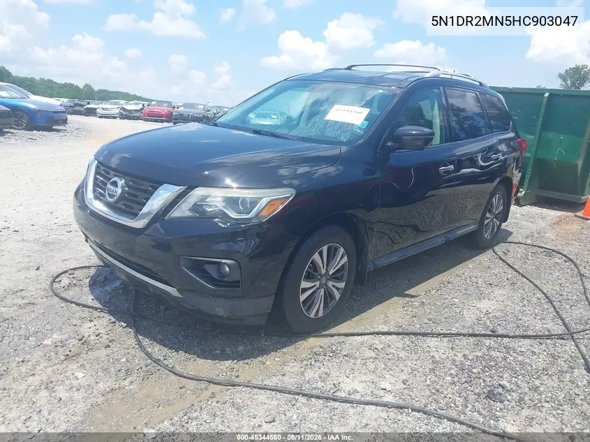 2017 Nissan Pathfinder Sl VIN: 5N1DR2MN5HC903047 Lot: 45344560