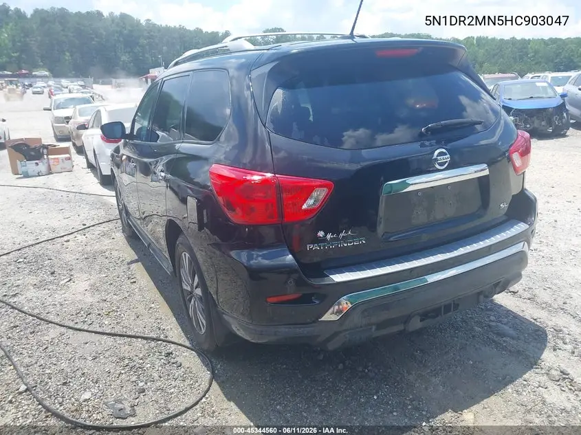 2017 Nissan Pathfinder Sl VIN: 5N1DR2MN5HC903047 Lot: 45344560