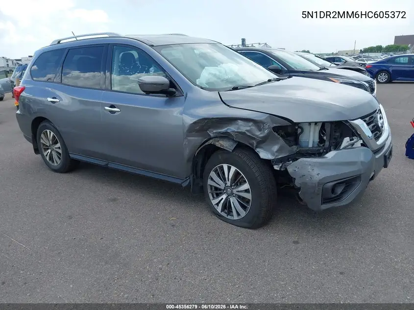 2017 Nissan Pathfinder Sl VIN: 5N1DR2MM6HC605372 Lot: 45356279