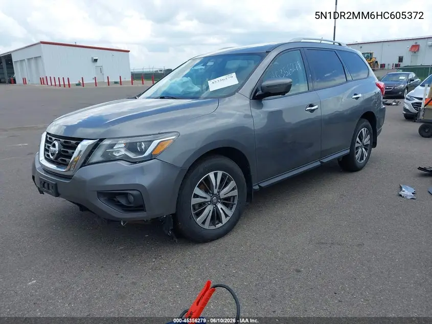 2017 Nissan Pathfinder Sl VIN: 5N1DR2MM6HC605372 Lot: 45356279