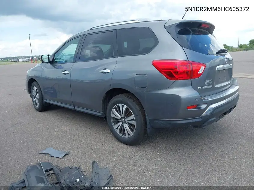 2017 Nissan Pathfinder Sl VIN: 5N1DR2MM6HC605372 Lot: 45356279