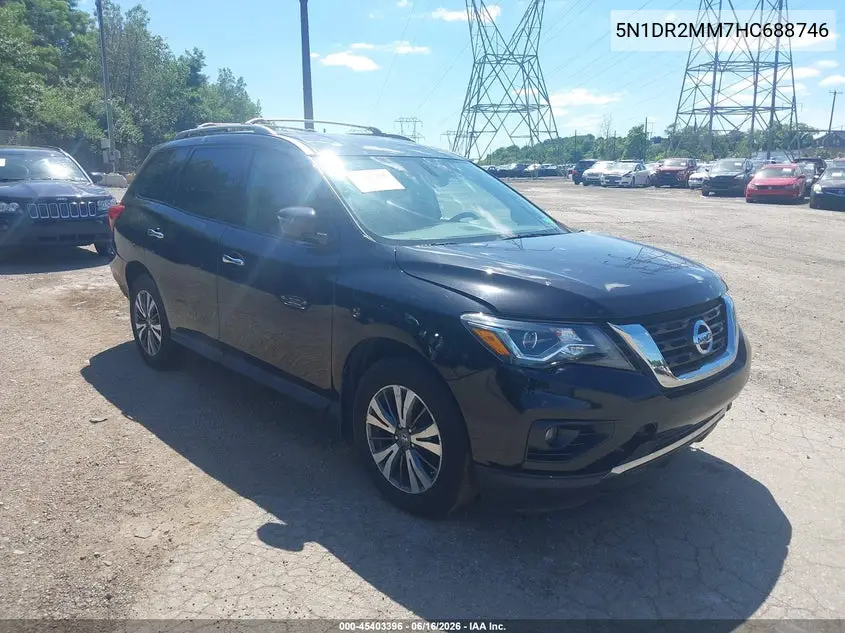 2017 Nissan Pathfinder Sv VIN: 5N1DR2MM7HC688746 Lot: 45403396