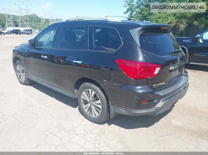 2017 Nissan Pathfinder Sv VIN: 5N1DR2MM7HC688746 Lot: 45403396