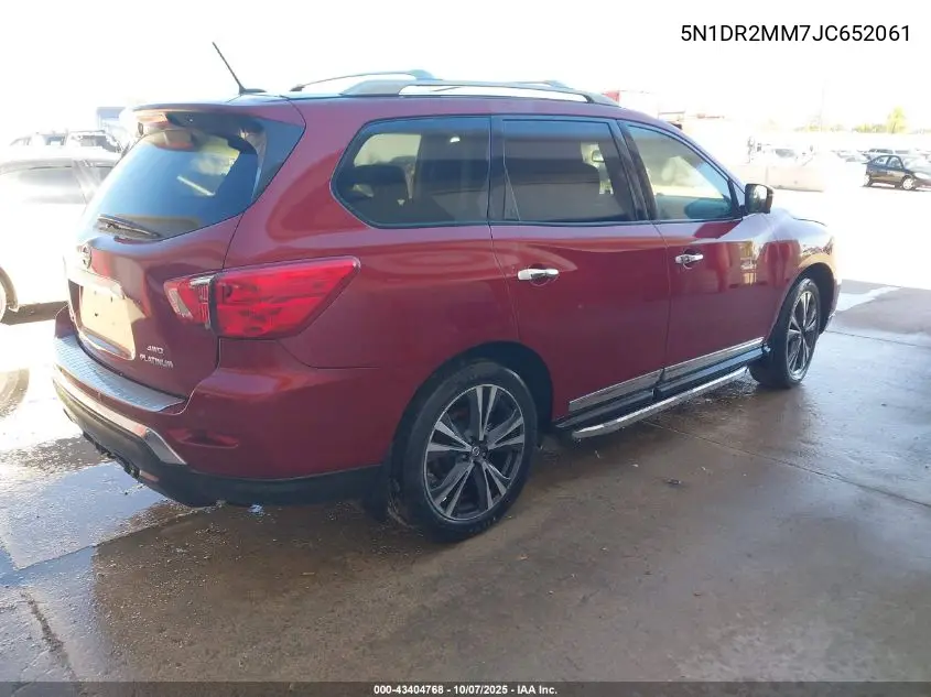 5N1DR2MM7JC652061 2018 Nissan Pathfinder Platinum