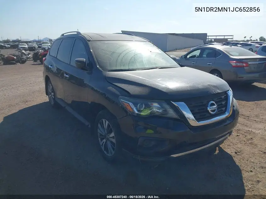2018 Nissan Pathfinder S VIN: 5N1DR2MN1JC652856 Lot: 45387240