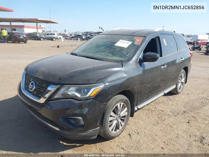 2018 Nissan Pathfinder S VIN: 5N1DR2MN1JC652856 Lot: 45387240