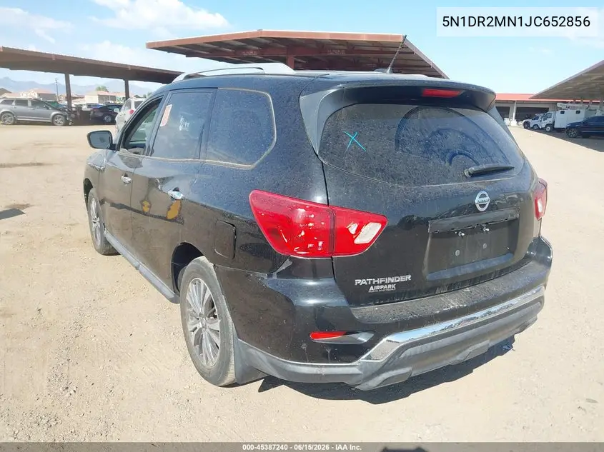 2018 Nissan Pathfinder S VIN: 5N1DR2MN1JC652856 Lot: 45387240