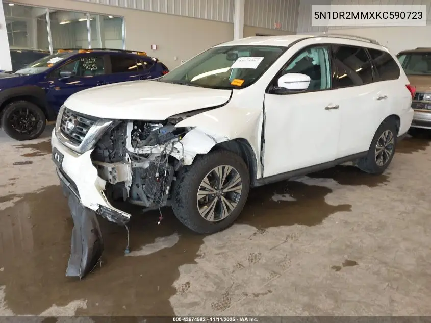 5N1DR2MMXKC590723 2019 Nissan Pathfinder Sv