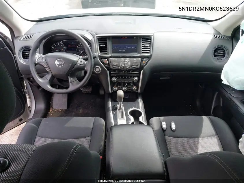 2019 Nissan Pathfinder S VIN: 5N1DR2MN0KC623639 Lot: 45323972