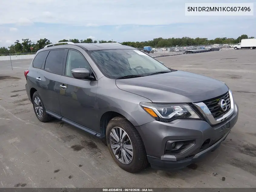 2019 Nissan Pathfinder Sv VIN: 5N1DR2MN1KC607496 Lot: 45354616
