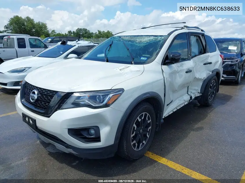 2019 Nissan Pathfinder Sv VIN: 5N1DR2MN8KC638633 Lot: 45359499