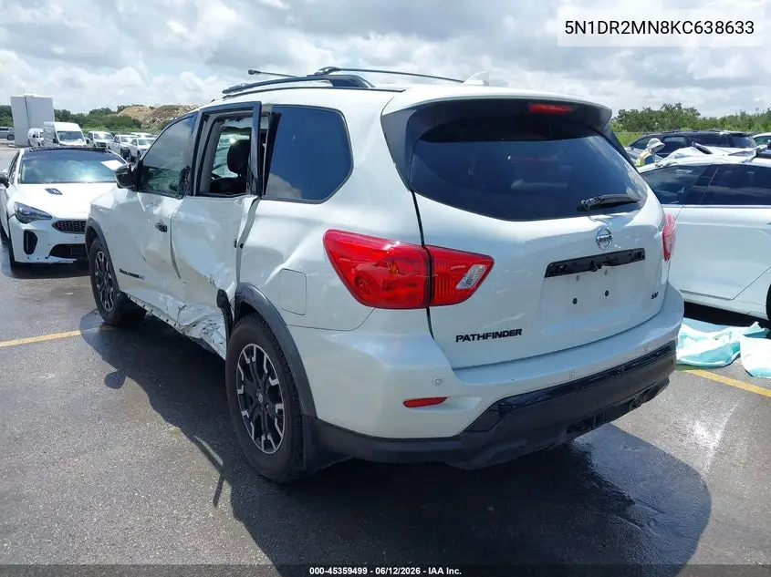 2019 Nissan Pathfinder Sv VIN: 5N1DR2MN8KC638633 Lot: 45359499