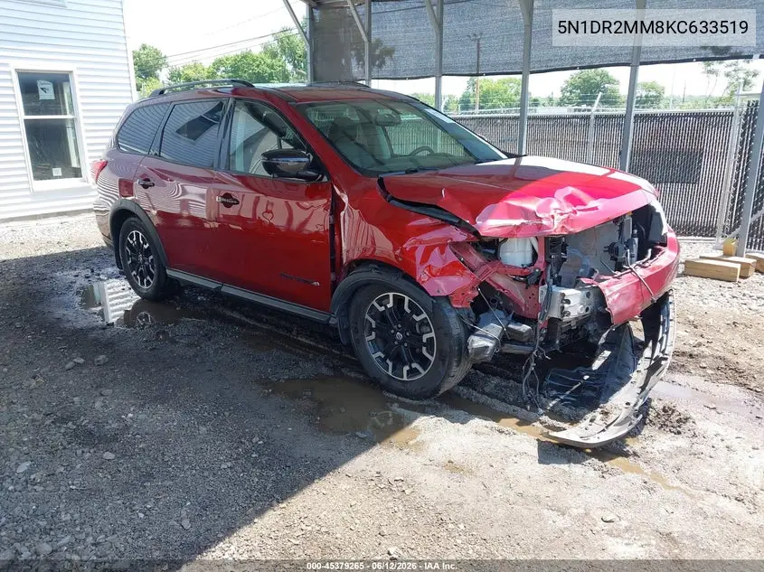 2019 Nissan Pathfinder Sl VIN: 5N1DR2MM8KC633519 Lot: 45379265
