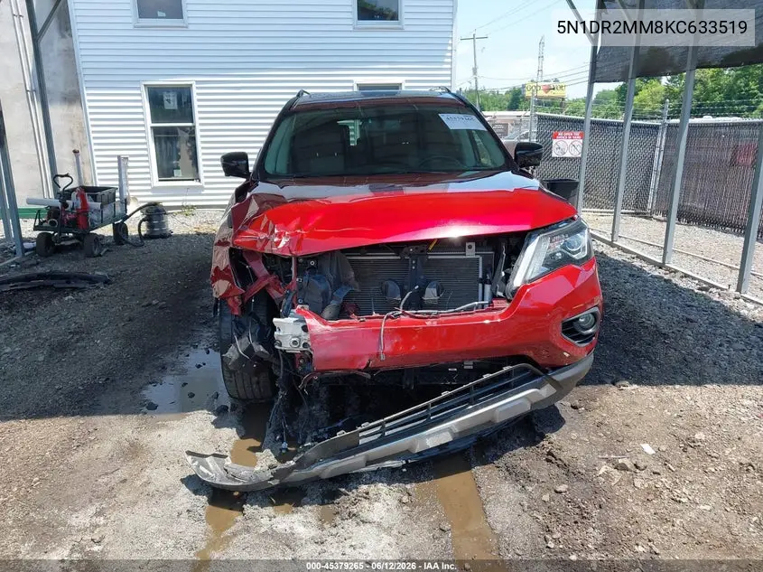 2019 Nissan Pathfinder Sl VIN: 5N1DR2MM8KC633519 Lot: 45379265