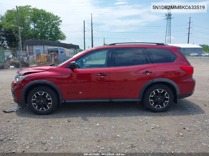 2019 Nissan Pathfinder Sl VIN: 5N1DR2MM8KC633519 Lot: 45379265