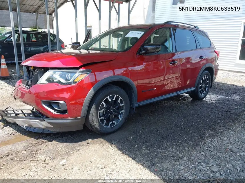 2019 Nissan Pathfinder Sl VIN: 5N1DR2MM8KC633519 Lot: 45379265