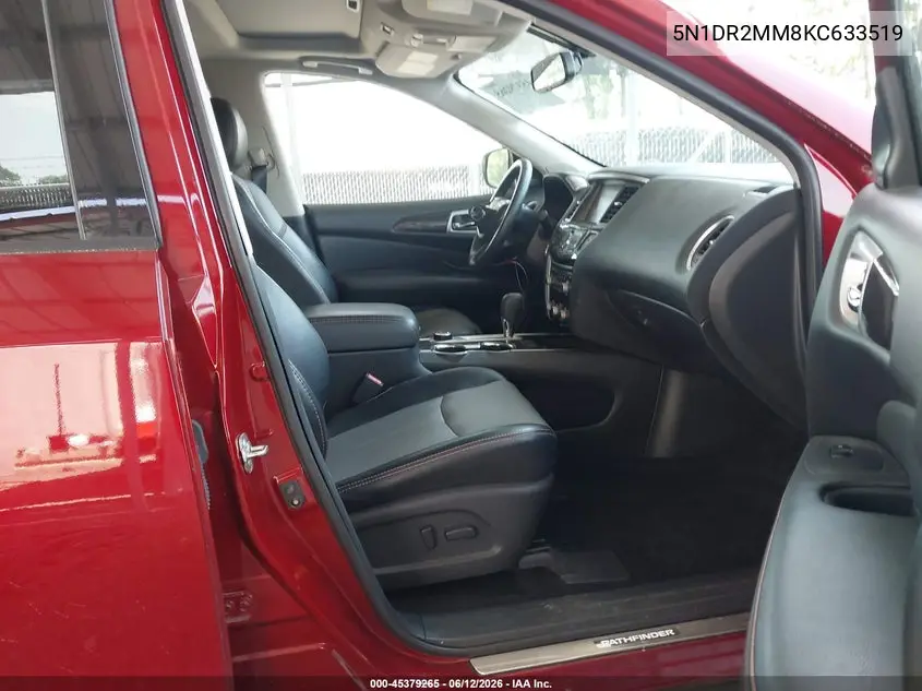 2019 Nissan Pathfinder Sl VIN: 5N1DR2MM8KC633519 Lot: 45379265