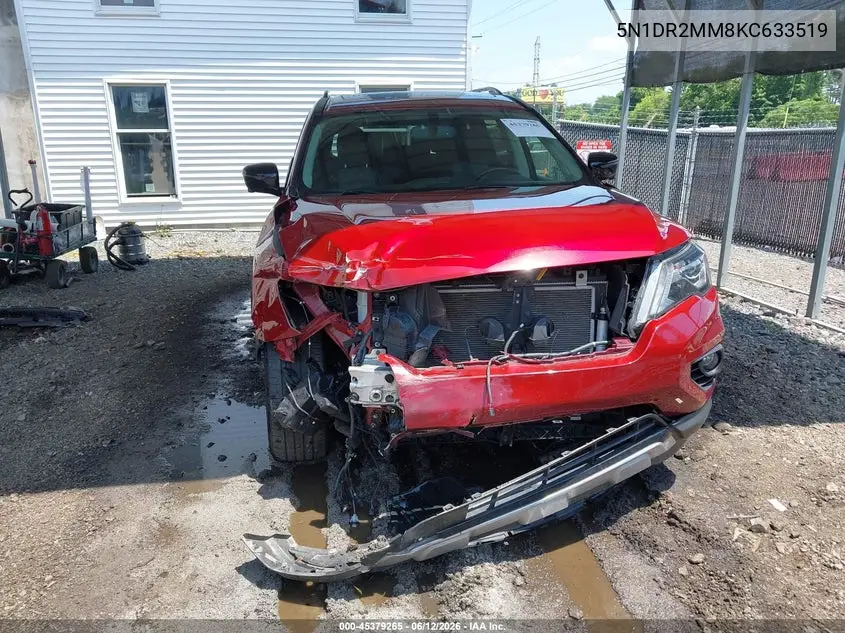 2019 Nissan Pathfinder Sl VIN: 5N1DR2MM8KC633519 Lot: 45379265