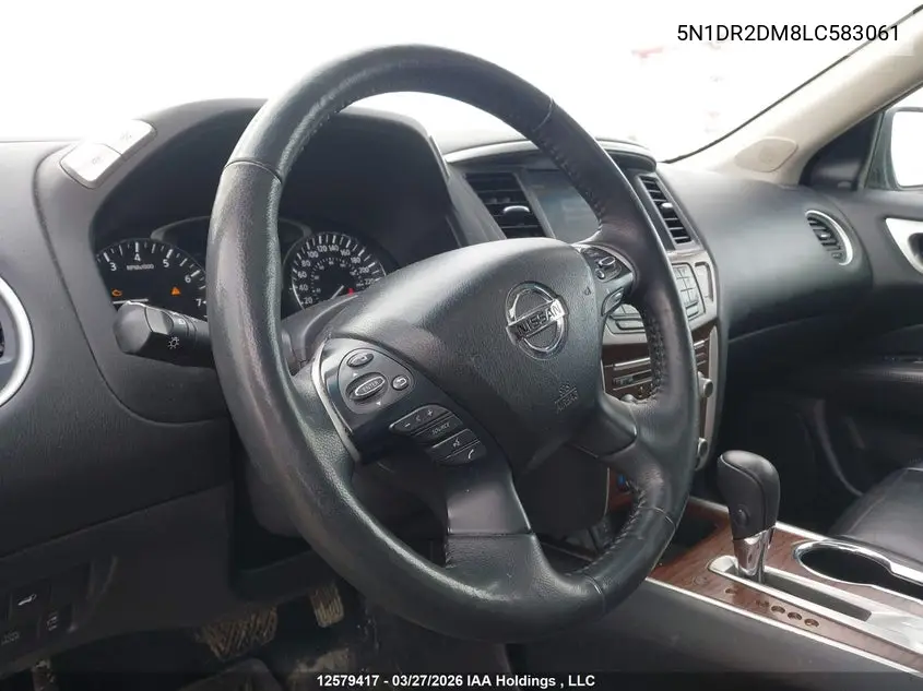 2020 Nissan Pathfinder Platinum VIN: 5N1DR2DM8LC583061 Lot: 12579417x