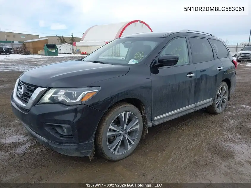 2020 Nissan Pathfinder Platinum VIN: 5N1DR2DM8LC583061 Lot: 12579417x