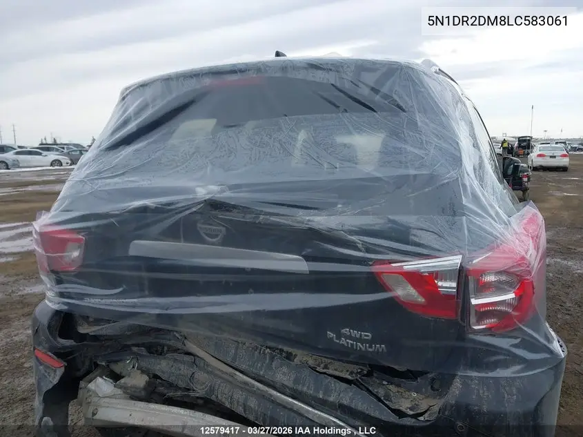 2020 Nissan Pathfinder Platinum VIN: 5N1DR2DM8LC583061 Lot: 12579417x