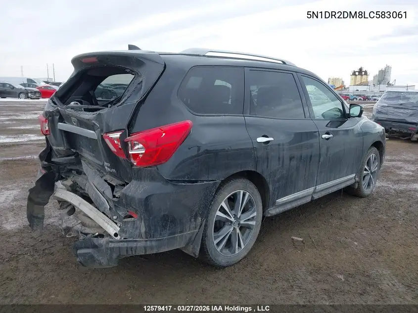 2020 Nissan Pathfinder Platinum VIN: 5N1DR2DM8LC583061 Lot: 12579417x