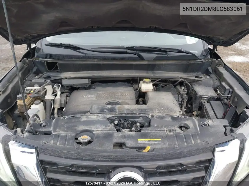 2020 Nissan Pathfinder Platinum VIN: 5N1DR2DM8LC583061 Lot: 12579417x