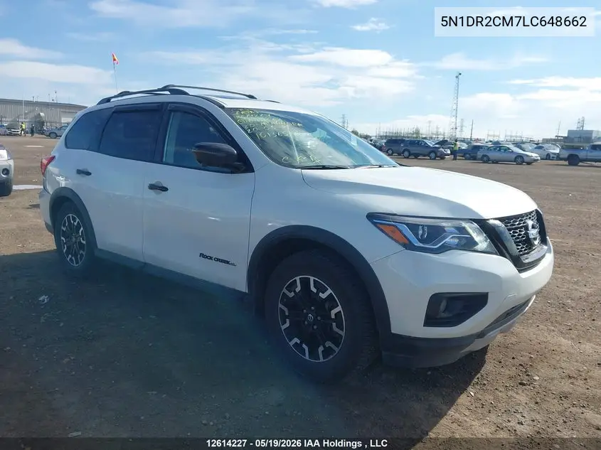 2020 Nissan Pathfinder Sl VIN: 5N1DR2CM7LC648662 Lot: 12614227