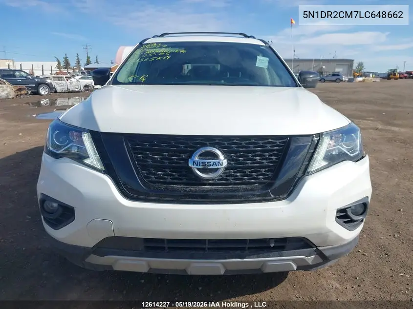2020 Nissan Pathfinder Sl VIN: 5N1DR2CM7LC648662 Lot: 12614227