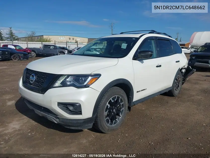 2020 Nissan Pathfinder Sl VIN: 5N1DR2CM7LC648662 Lot: 12614227