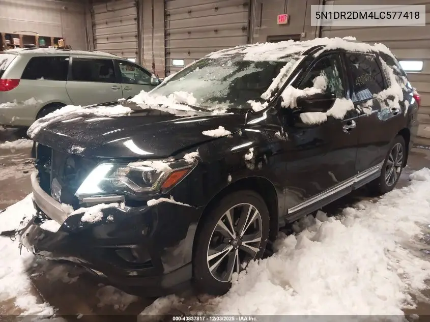 5N1DR2DM4LC577418 2020 Nissan Pathfinder Platinum 4Wd