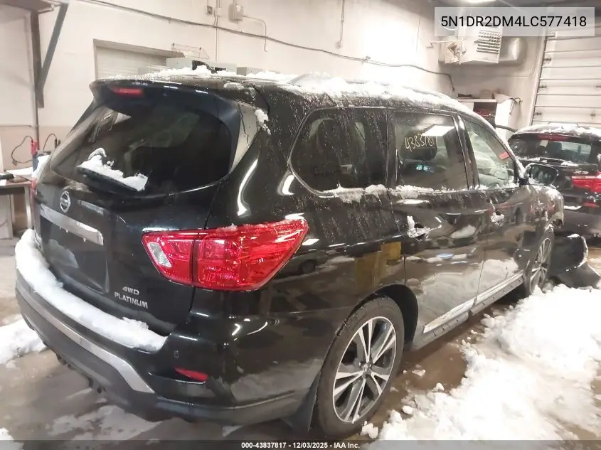 5N1DR2DM4LC577418 2020 Nissan Pathfinder Platinum 4Wd