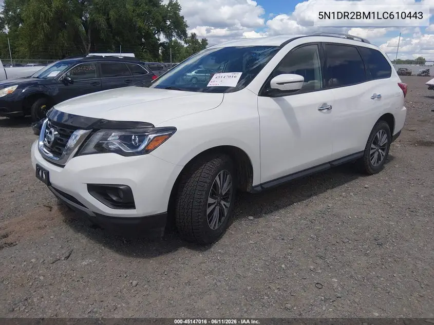 2020 Nissan Pathfinder Sv 4Wd VIN: 5N1DR2BM1LC610443 Lot: 45147016