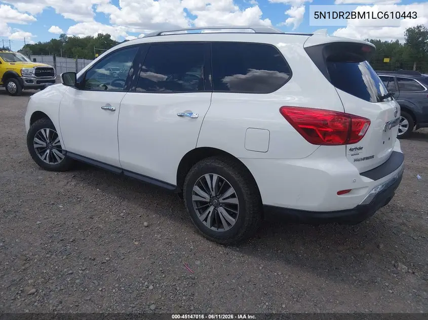 2020 Nissan Pathfinder Sv 4Wd VIN: 5N1DR2BM1LC610443 Lot: 45147016