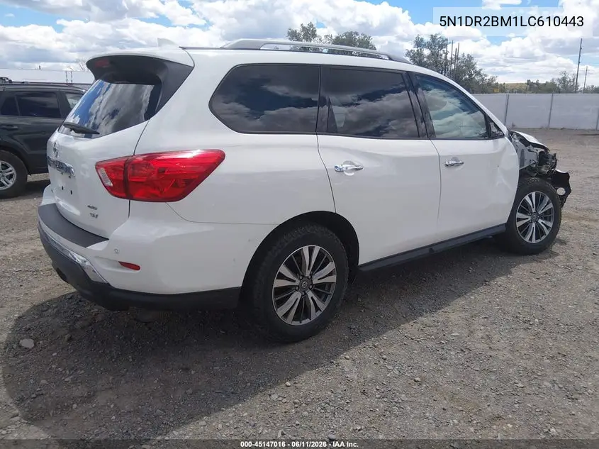 2020 Nissan Pathfinder Sv 4Wd VIN: 5N1DR2BM1LC610443 Lot: 45147016
