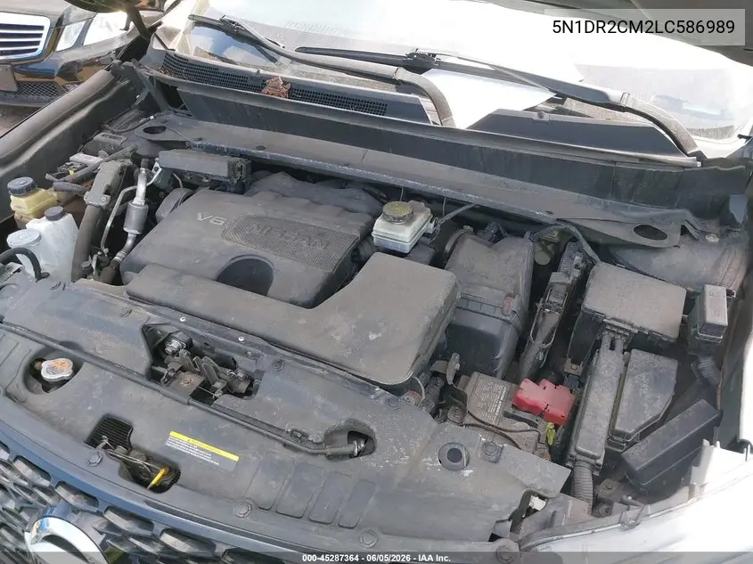 2020 Nissan Pathfinder Sl 4Wd VIN: 5N1DR2CM2LC586989 Lot: 45287364