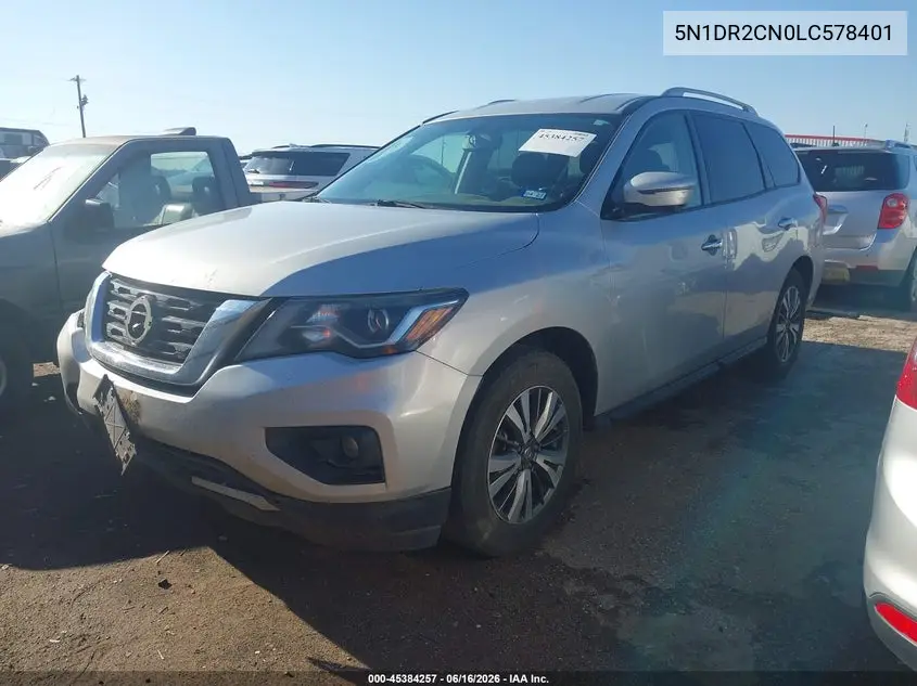 2020 Nissan Pathfinder Sl 2Wd VIN: 5N1DR2CN0LC578401 Lot: 45384257