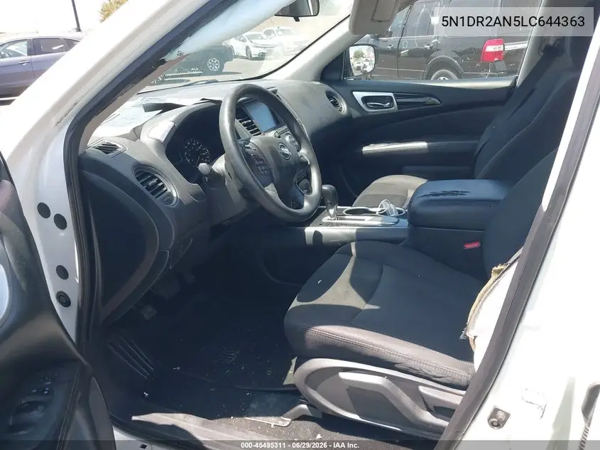 2020 Nissan Pathfinder S 2Wd VIN: 5N1DR2AN5LC644363 Lot: 45495311