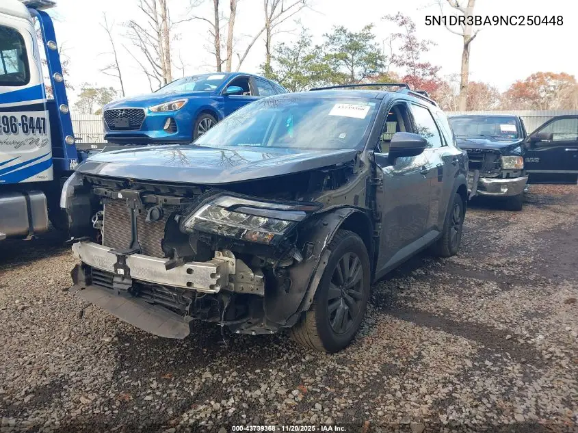 5N1DR3BA9NC250448 2022 Nissan Pathfinder Sv 2Wd