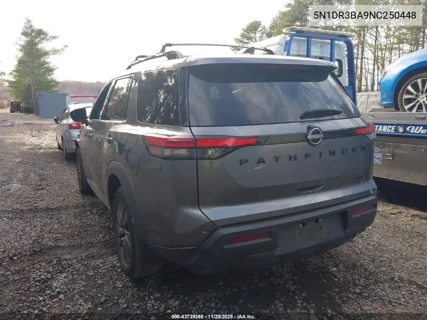 5N1DR3BA9NC250448 2022 Nissan Pathfinder Sv 2Wd