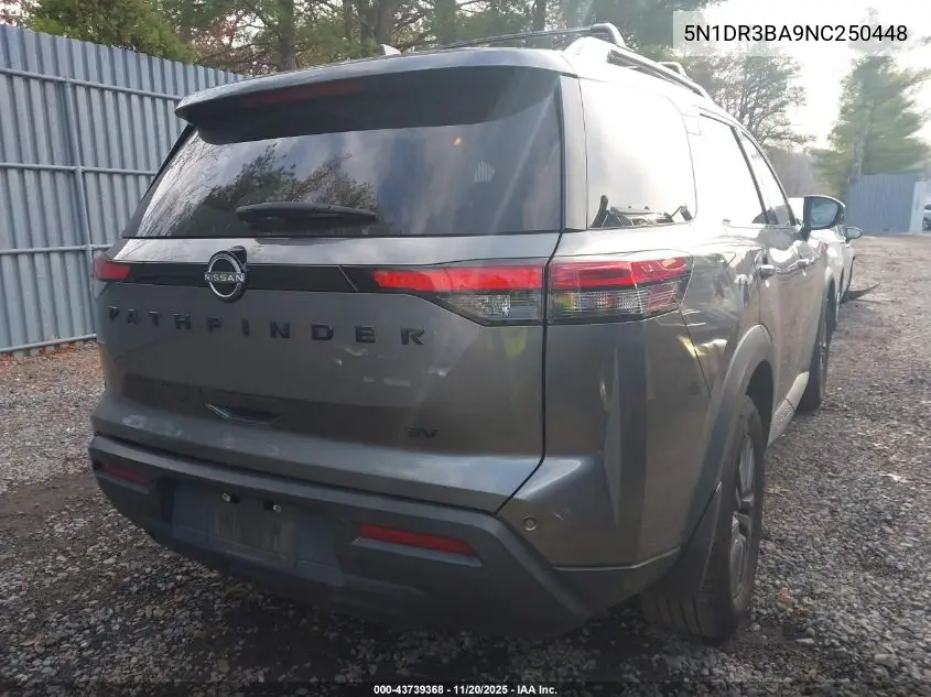 5N1DR3BA9NC250448 2022 Nissan Pathfinder Sv 2Wd
