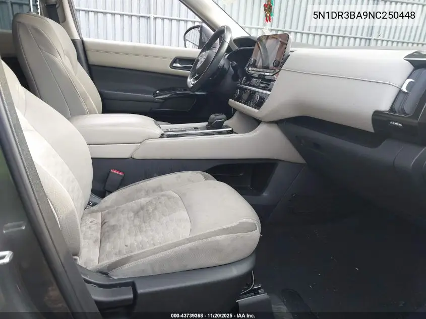 5N1DR3BA9NC250448 2022 Nissan Pathfinder Sv 2Wd