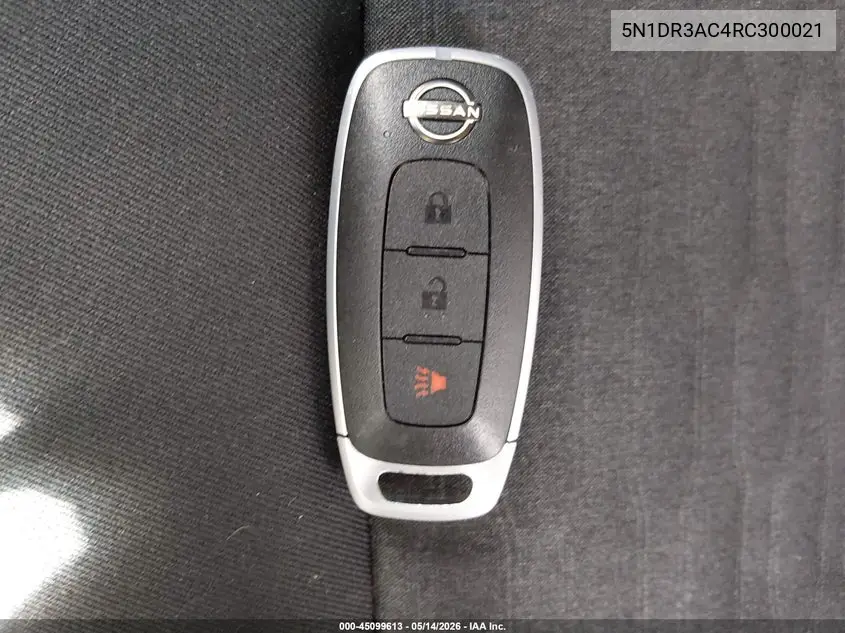 2024 Nissan Pathfinder S 4Wd VIN: 5N1DR3AC4RC300021 Lot: 45099613