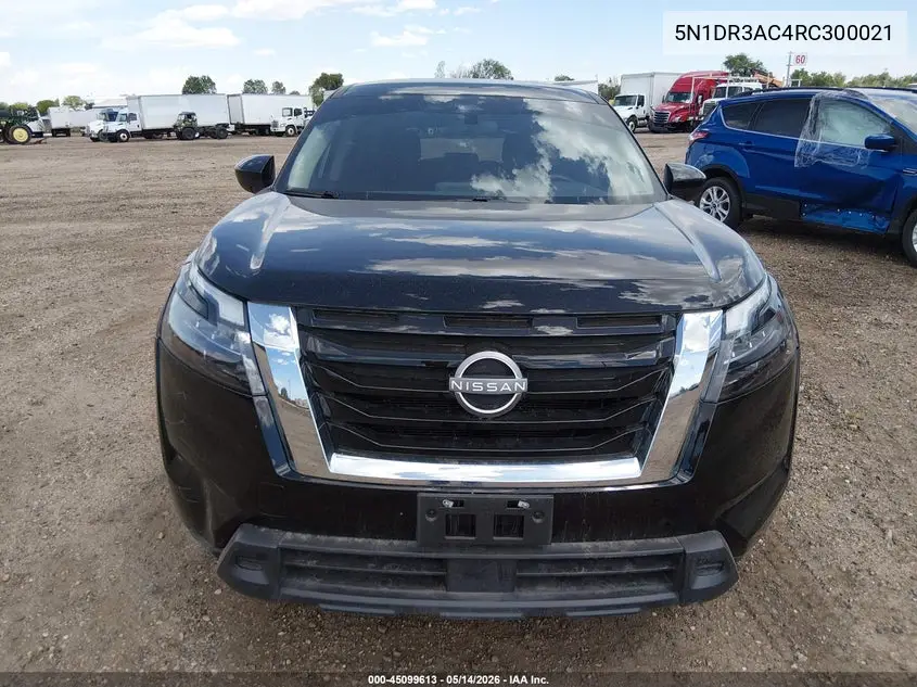 2024 Nissan Pathfinder S 4Wd VIN: 5N1DR3AC4RC300021 Lot: 45099613