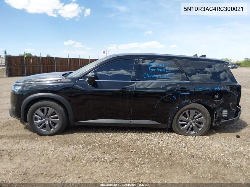 2024 Nissan Pathfinder S 4Wd VIN: 5N1DR3AC4RC300021 Lot: 45099613