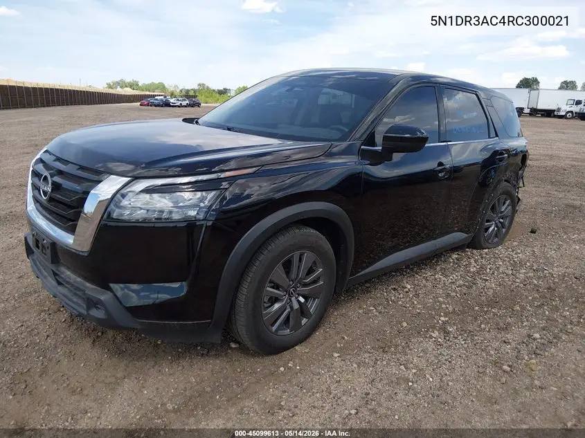 2024 Nissan Pathfinder S 4Wd VIN: 5N1DR3AC4RC300021 Lot: 45099613