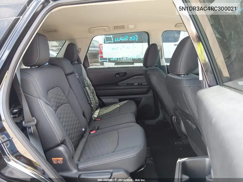 2024 Nissan Pathfinder S 4Wd VIN: 5N1DR3AC4RC300021 Lot: 45099613