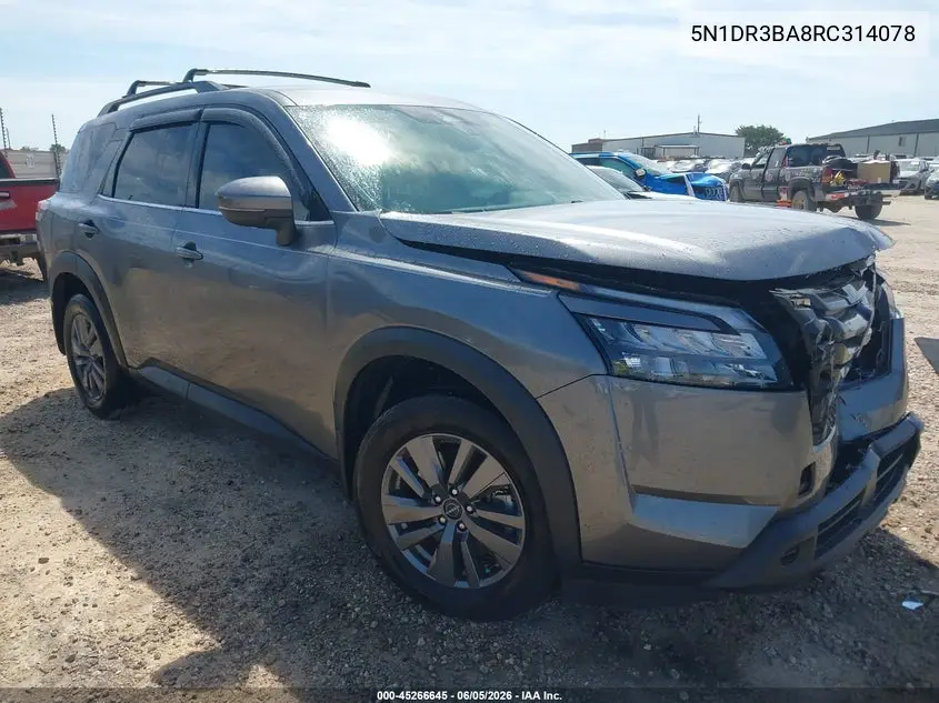2024 Nissan Pathfinder Sv Fwd VIN: 5N1DR3BA8RC314078 Lot: 45266645
