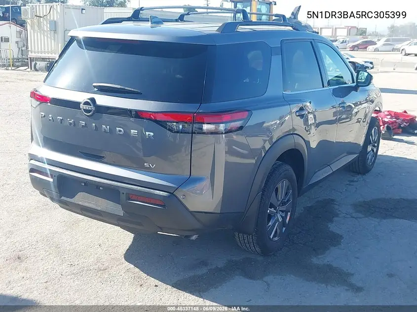2024 Nissan Pathfinder Sv Fwd VIN: 5N1DR3BA5RC305399 Lot: 45337148