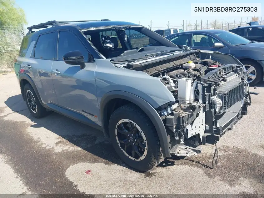2024 Nissan Pathfinder Rock Creek 4Wd VIN: 5N1DR3BD8RC275308 Lot: 45377898